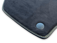 Alcantara Floor Mats For Ferrari 488 GTB 2016-2022 Yellow Logo - AutoWin