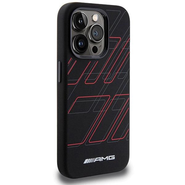 AMG Silicone Large Rhombuses Pattern MagSafe Hardcase for iPhone 15 Pro Max 6.7" - AutoWin