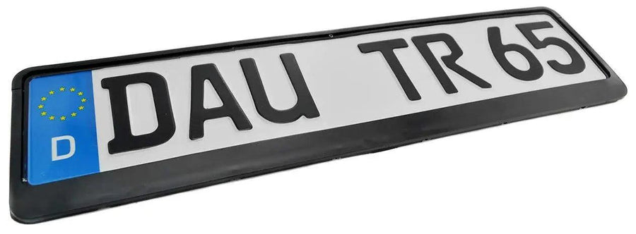 Autowin Empty Number Plate Holder Eu Standard Size 52 cm x 11 cm - AutoWin