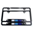 Autowin Number Plate Holder USA Standard Size Retro Blue - AutoWin