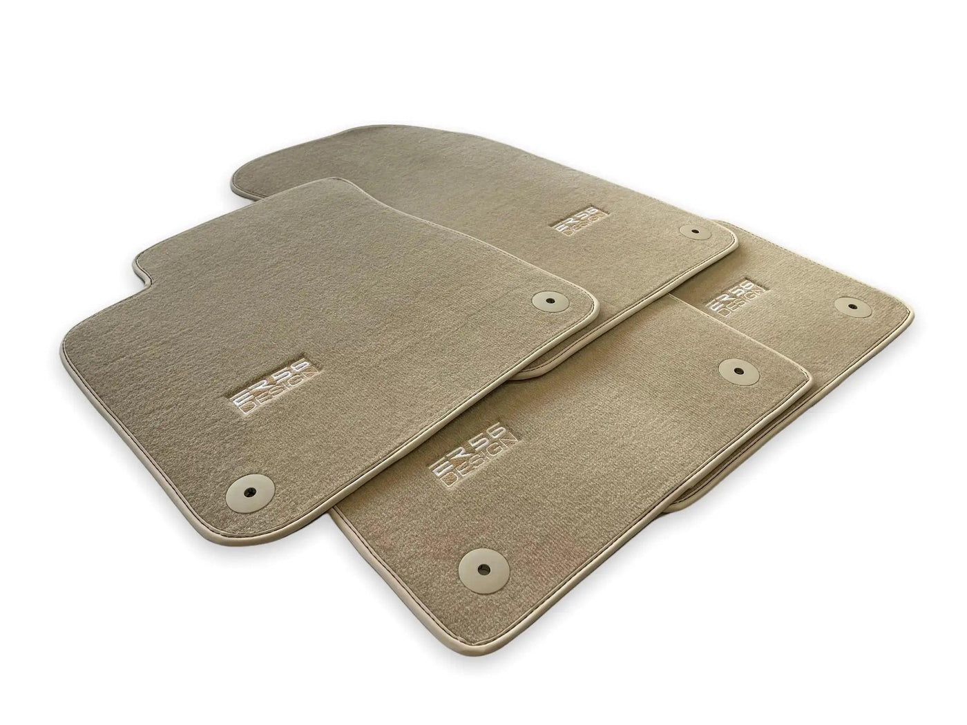 Beige Floor Mats for Audi A3 - Convertible (2014-2020) | ER56 Design - AutoWin