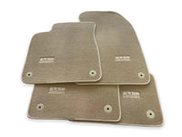 Beige Floor Mats for Audi A4 - B7 Sedan (2005-2008) | ER56 Design - AutoWin