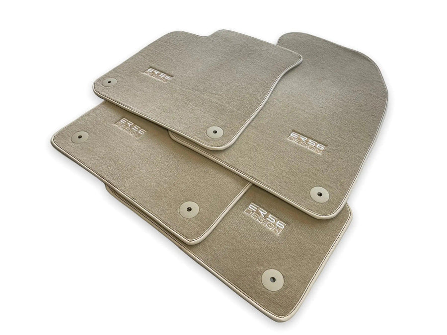 Beige Floor Mats for Audi A5 - F53 Coupe (2020-2023) | ER56 Design - AutoWin