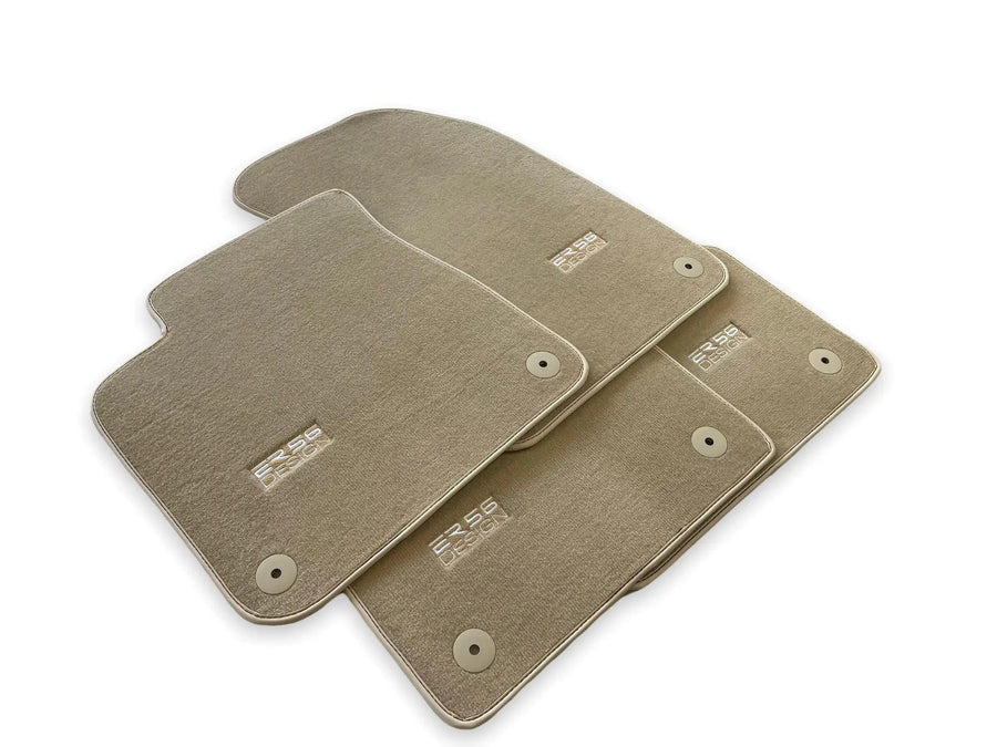 Beige Floor Mats for Audi Q4 E-tron (2021-2024) | ER56 Design - AutoWin