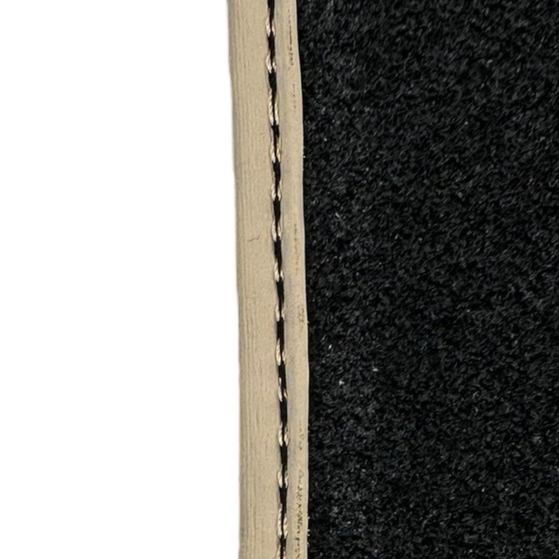 Beige Floor Mats for Bentley Bentayga (2015-2023) with Leather - AutoWin