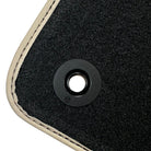 Beige Floor Mats for Bentley Flying Spur (2005-2013) with Leather - AutoWin