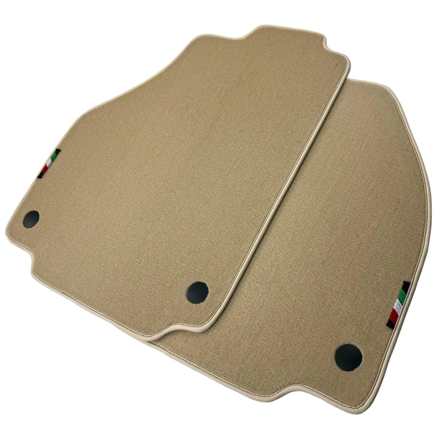 Beige Floor Mats for Ferrari 488 (2015-2022) | Italian Edition