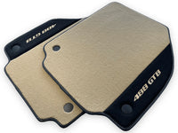 Beige Floor Mats For Ferrari 488 GTB 2016-2022 Carpets With Alcantara Leather - AutoWin