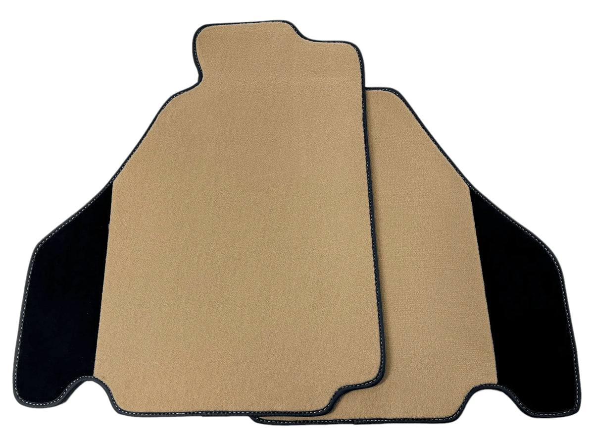 Beige Floor Mats For Ferrari F430 2004-2009 With Alcantara Leather - AutoWin
