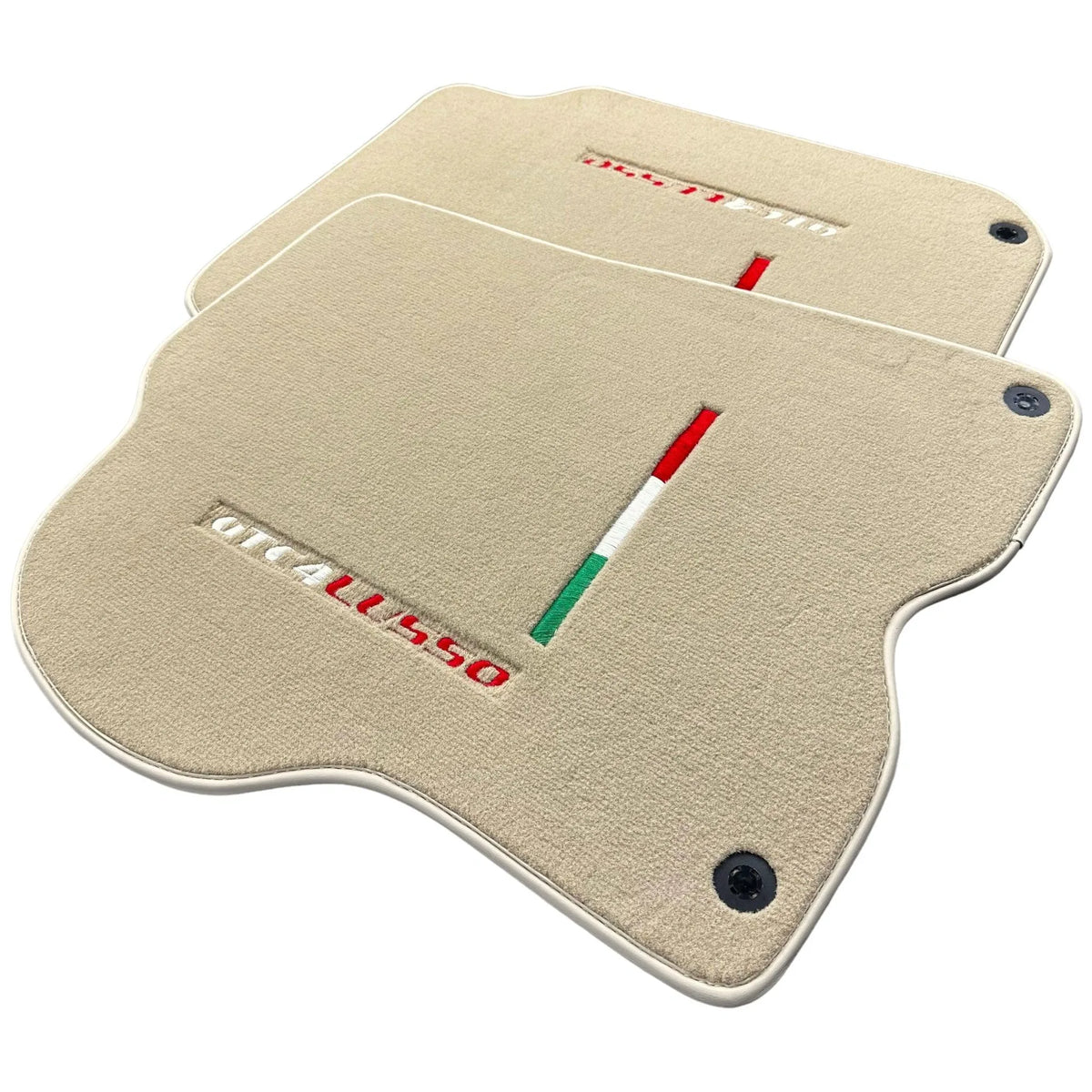 Beige Floor Mats for Ferrari GTC4 Lusso (2016-2023) Italian Edition - AutoWin