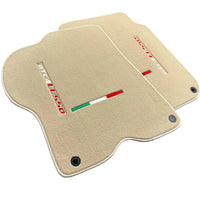 Beige Floor Mats for Ferrari GTC4 Lusso (2016-2023) Italian Edition - AutoWin