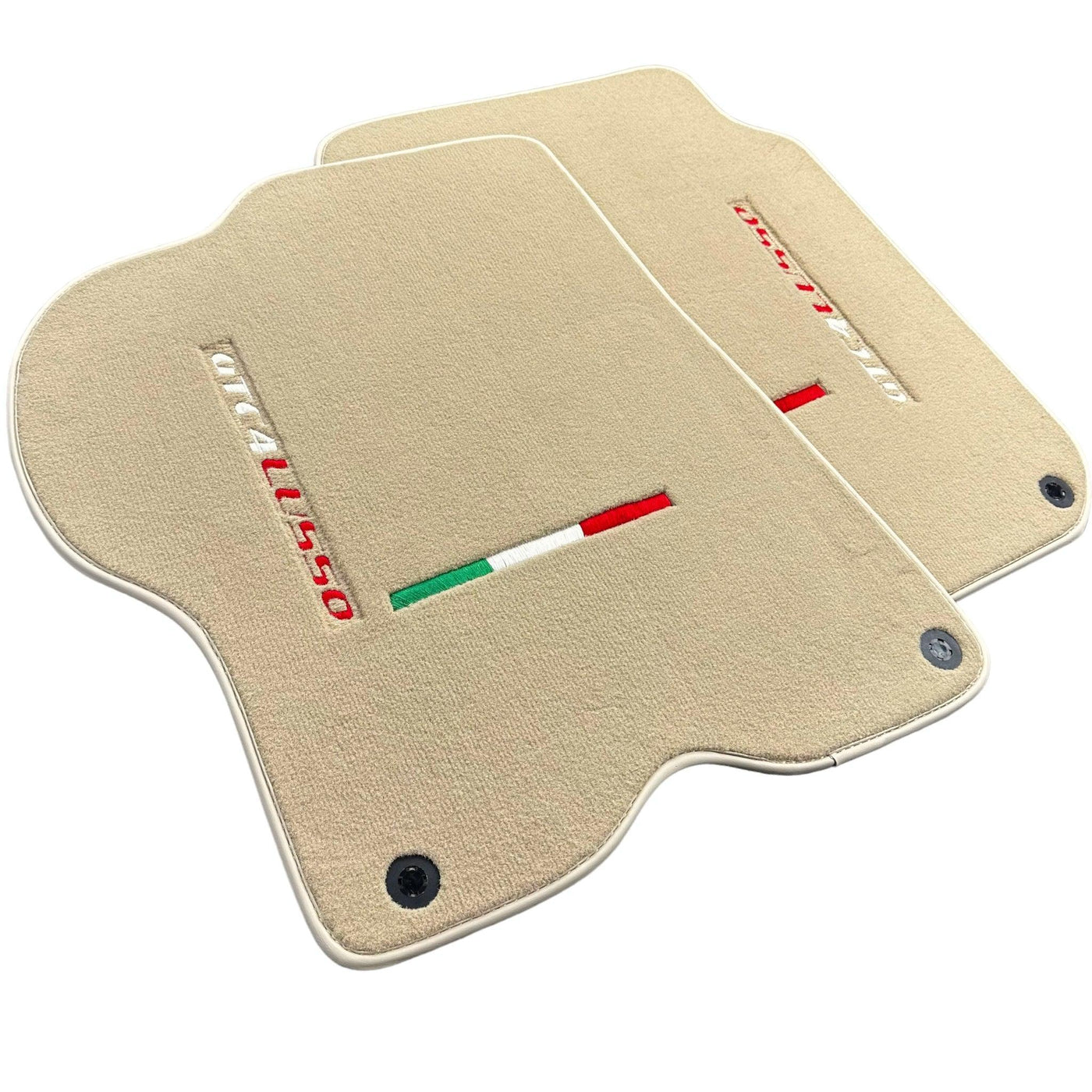 Beige Floor Mats for Ferrari GTC4 Lusso (2016-2023) Italian Edition - AutoWin
