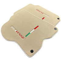 Beige Floor Mats for Ferrari GTC4 Lusso (2016-2023) Italian Edition - AutoWin