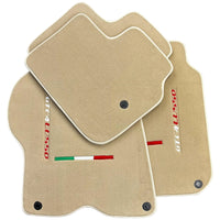 Beige Floor Mats for Ferrari GTC4 Lusso (2016-2023) Italian Edition - AutoWin
