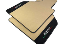 Beige Floor Mats for Lamborghini Diablo 1990-2001 With Alcantara Leather - AutoWin