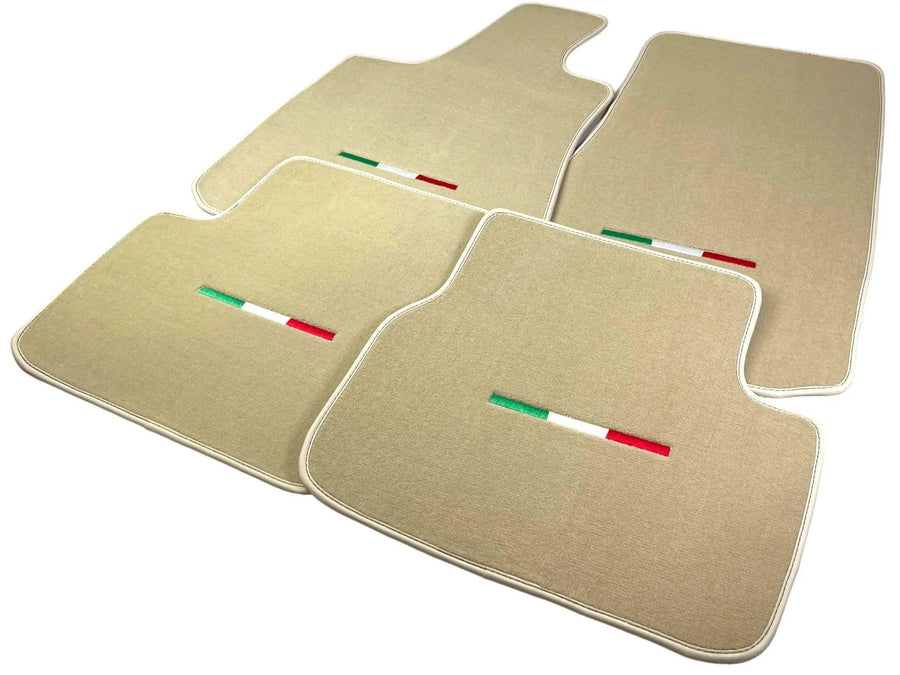 Beige Floor Mats For Maserati Coupé (2001-2007) Italy Edition - AutoWin