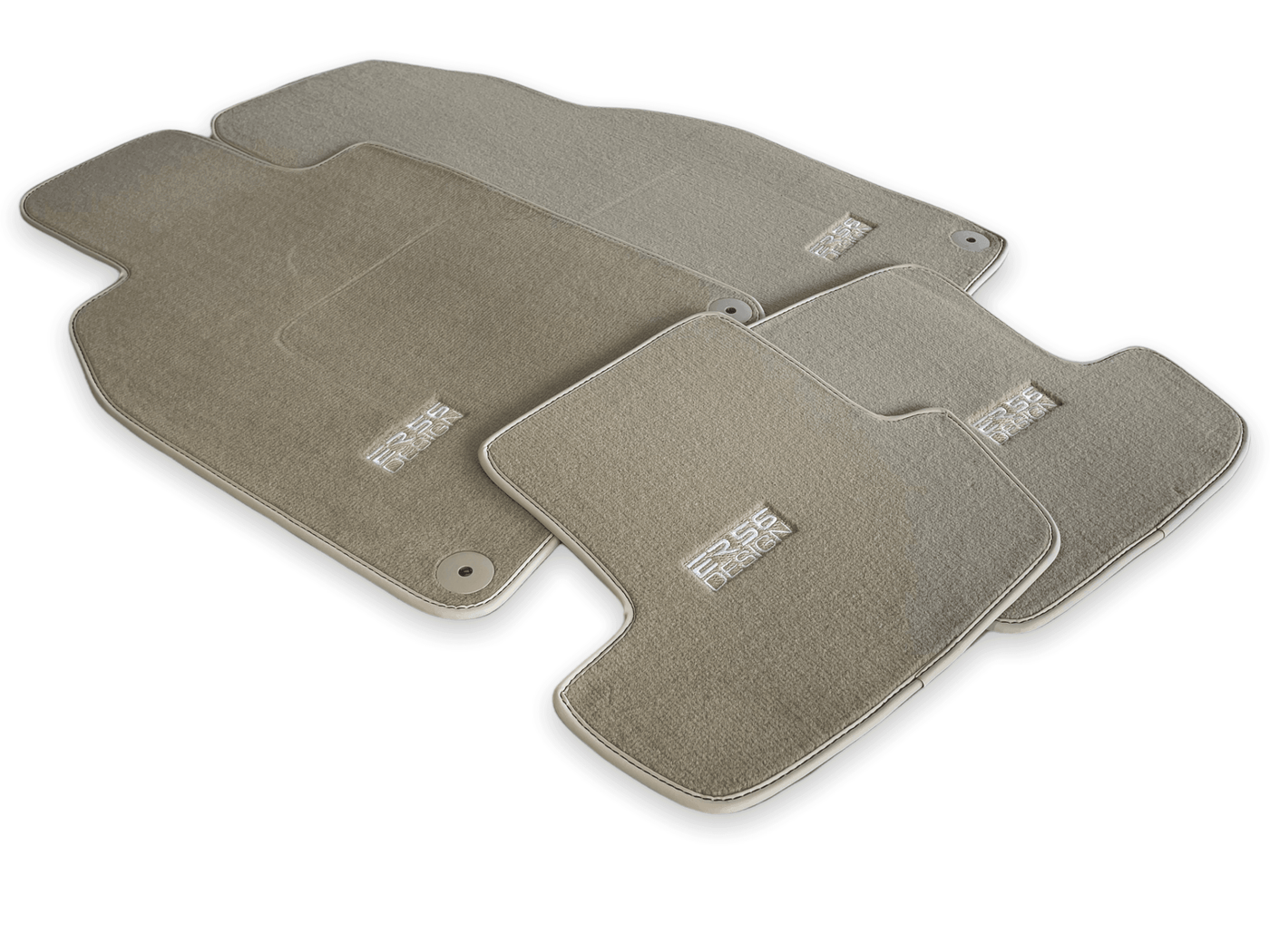 Beige Floor Mats for Porsche Cayenne (2003-2010) | ER56 Design - AutoWin