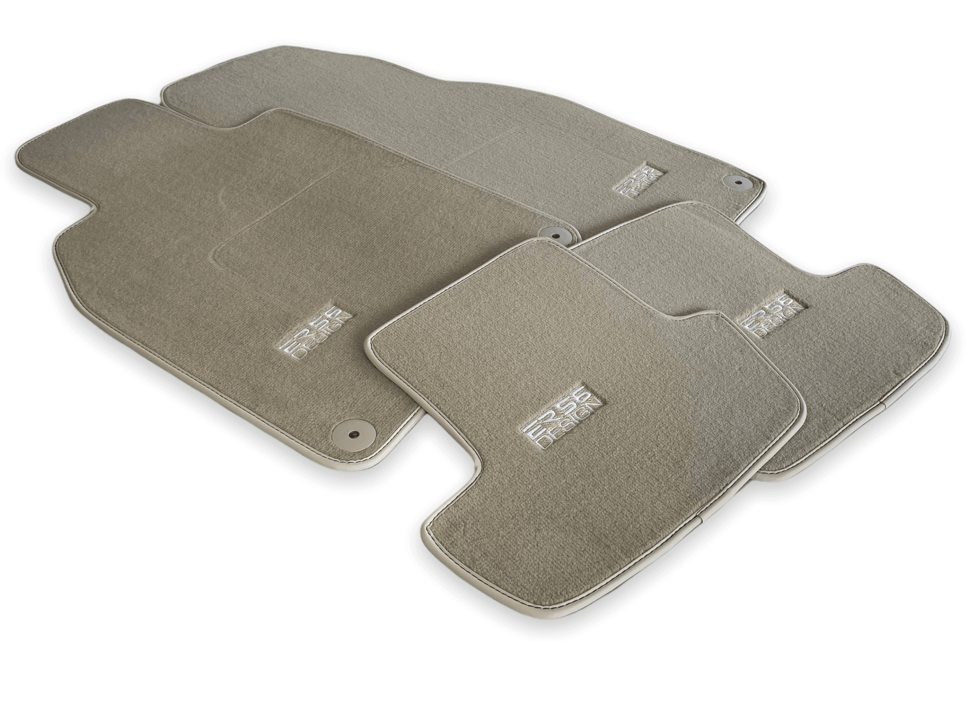 Beige Floor Mats for Porsche Cayenne (2003-2010) | ER56 Design - AutoWin