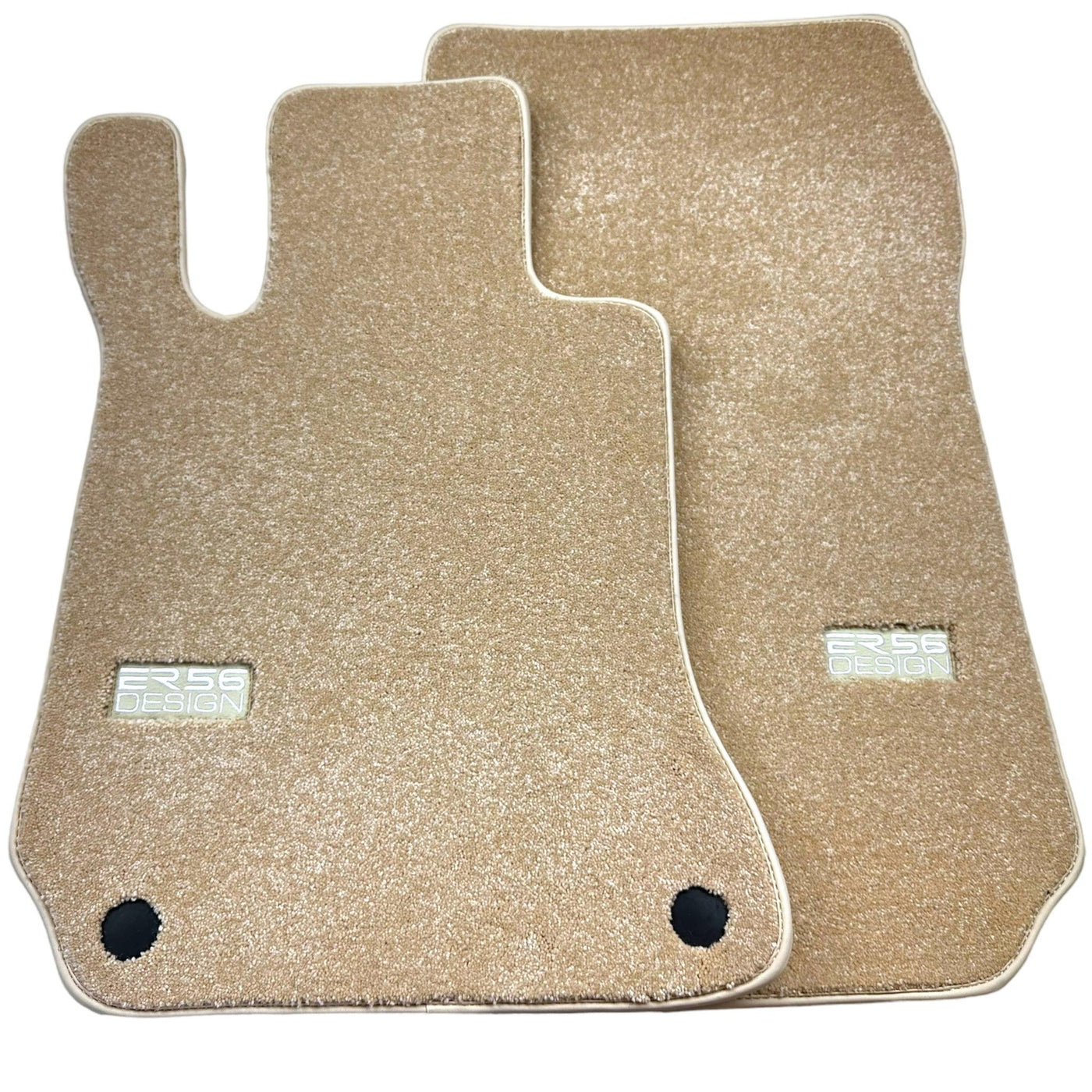 Beige Luxury Floor Mats for Mercedes Benz C-Class S206 Wagon (2021-2023) Hybrid | ER56 Design - AutoWin