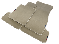 Beige Mats For BMW M5 G90 (2023-2026) Sedan With M Package - AutoWin
