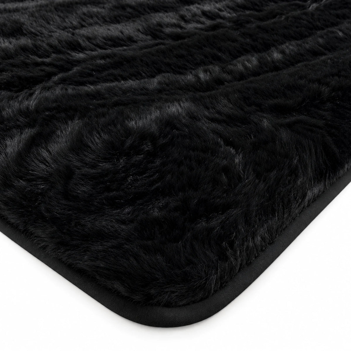 Customizable Black Sheepskin Trunk Floor Mat for Bentley Flying Spur (2005-2013)