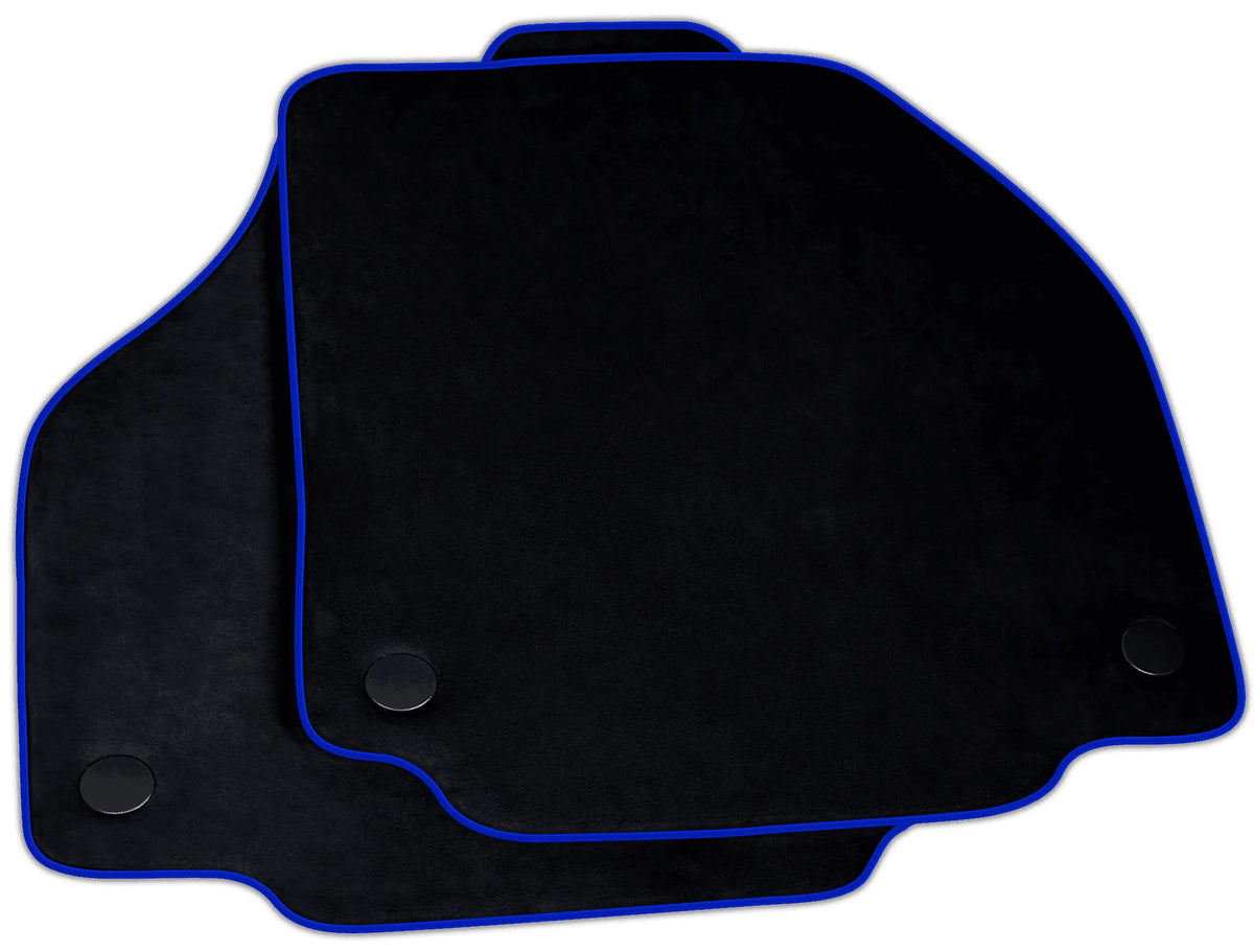 Black Alcantara Floor Mats for Ferrari 458 Spider (2012-2015) | Various Trim Colors