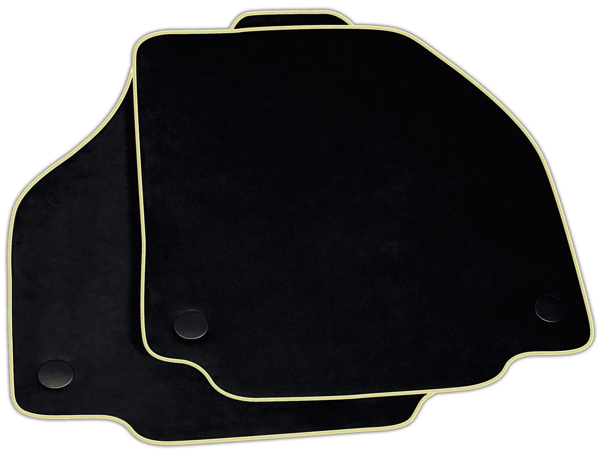 Black Alcantara Floor Mats for Ferrari 458 Spider (2012-2015) | Various Trim Colors