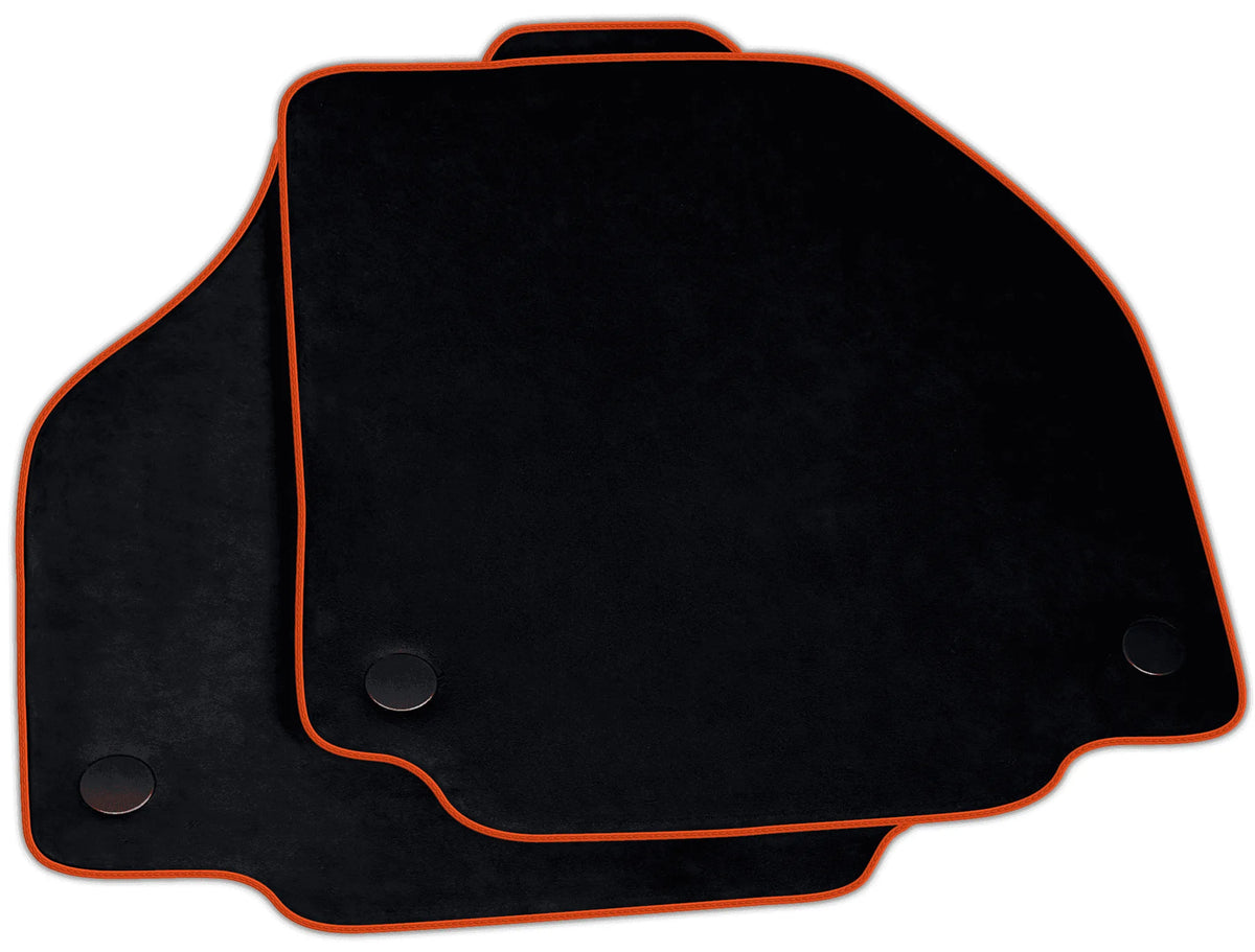 Black Alcantara Floor Mats for Ferrari 488 Spider | Various Trim Colors