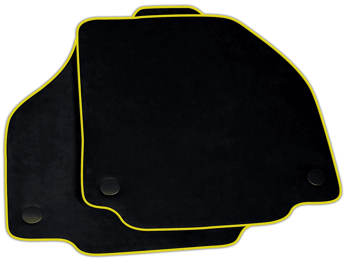 Black Alcantara Floor Mats for Ferrari 488 Spider | Various Trim Colors