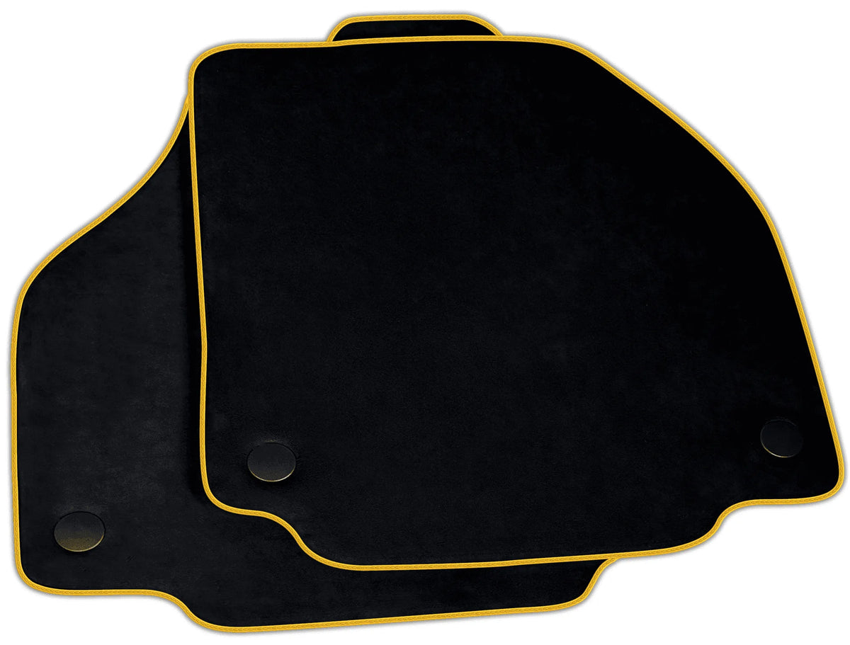 Black Alcantara Floor Mats for Ferrari 488 Spider | Various Trim Colors