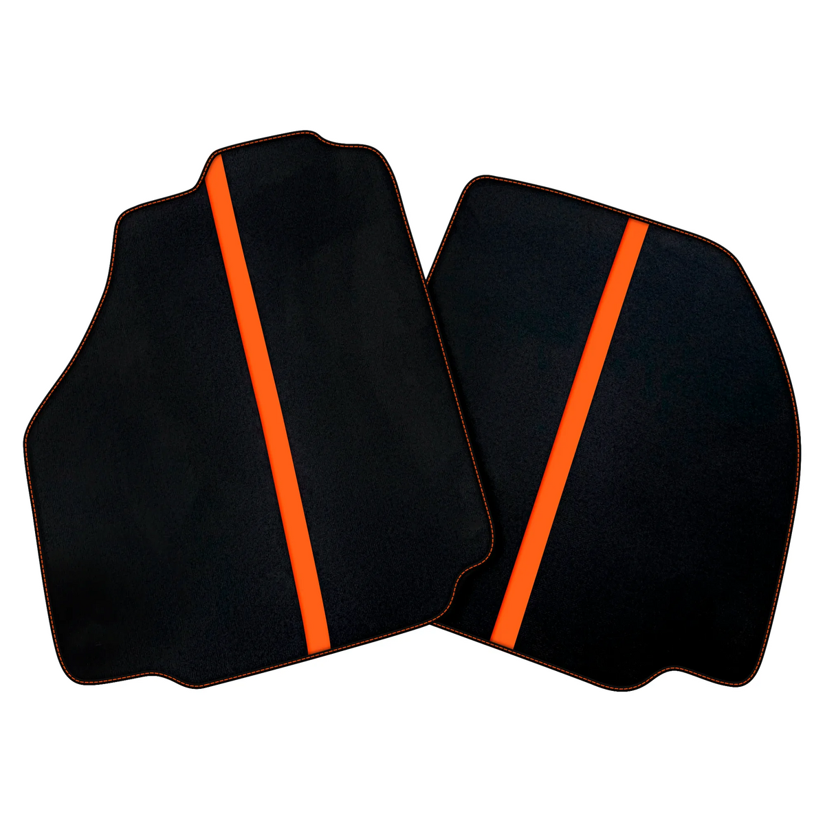 Black Car Floor Mats with Leather Line for Ferrari 488 Pista Spider (2019-2021) | Various Colors