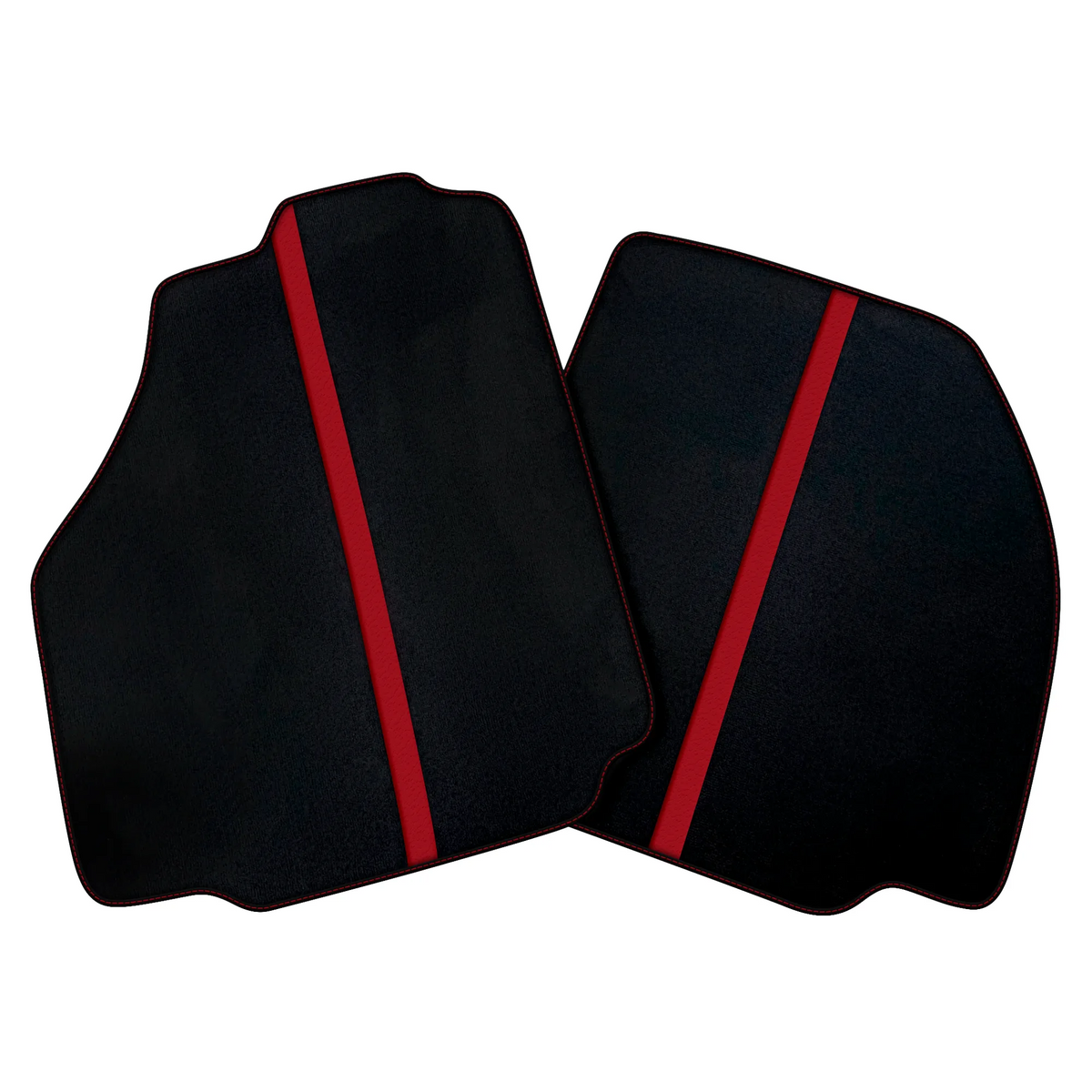 Black Car Floor Mats with Leather Line for Ferrari 488 Pista Spider (2019-2021) | Various Colors