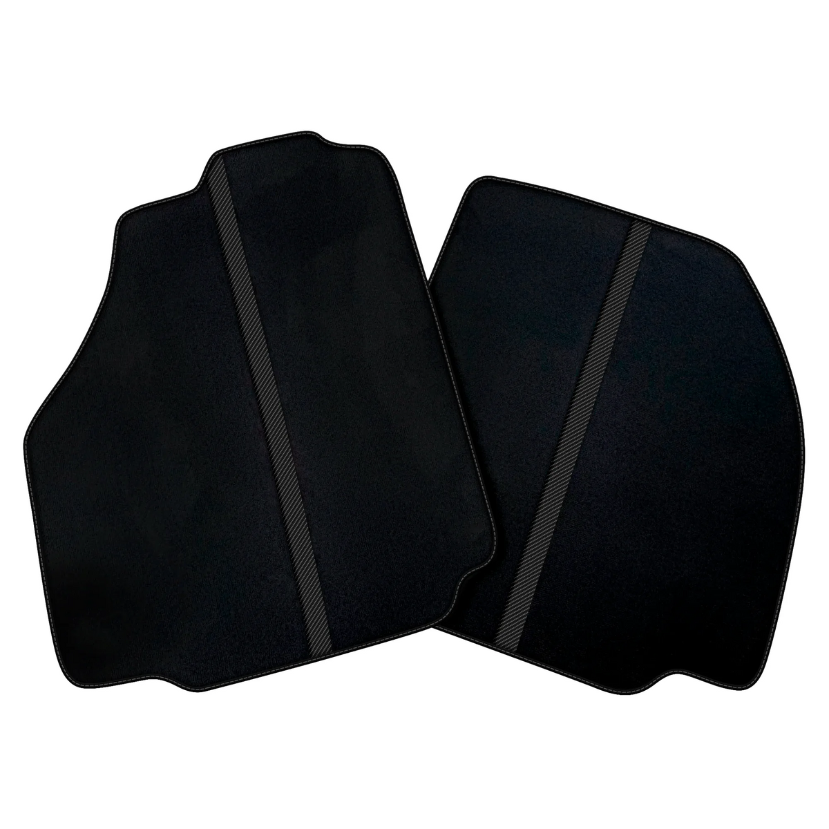 Black Car Floor Mats with Leather Line for Ferrari 488 Spider (2016-2022) | Various Colors