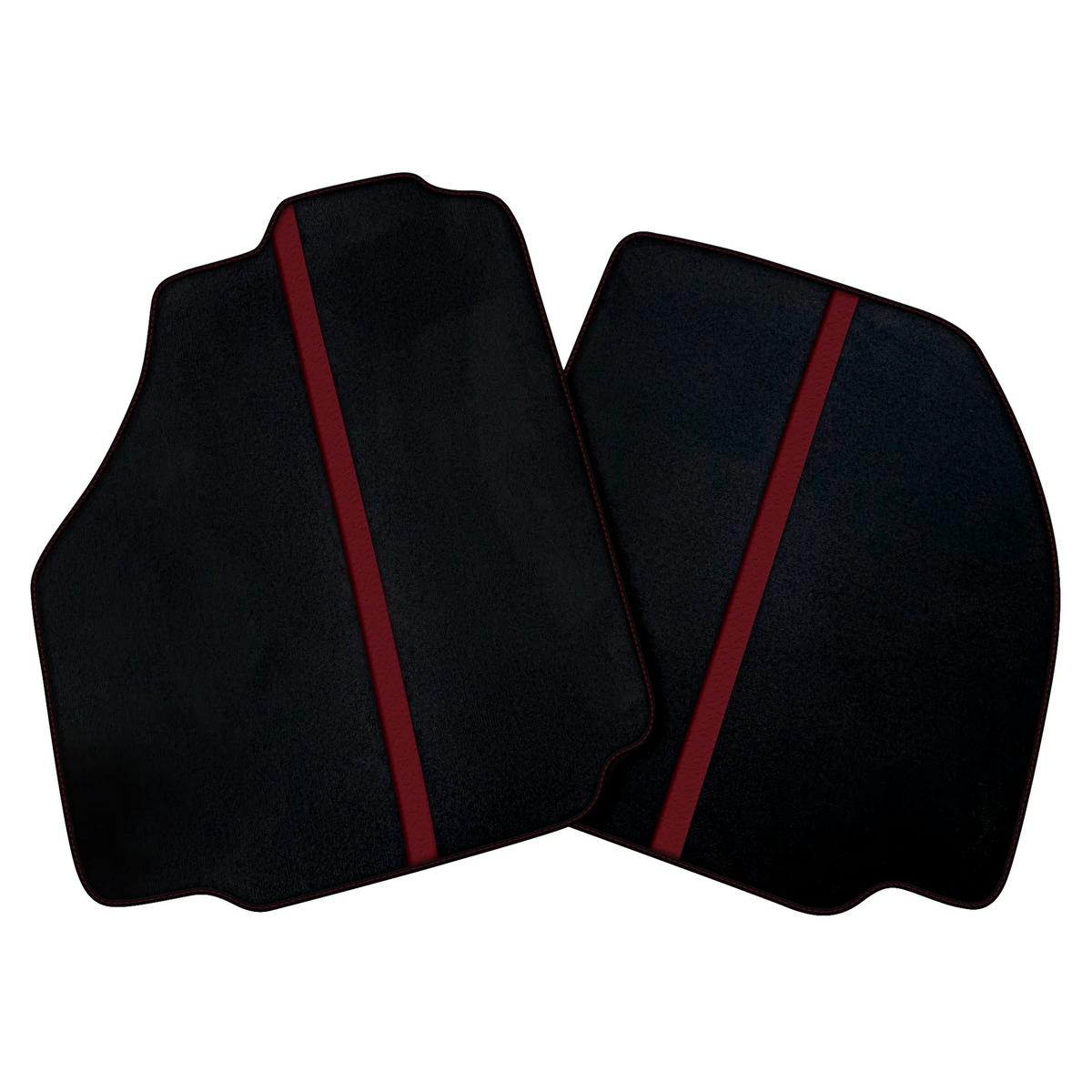 Black Car Floor Mats with Leather Line for Ferrari 488 Spider (2016-2022) | Various Colors