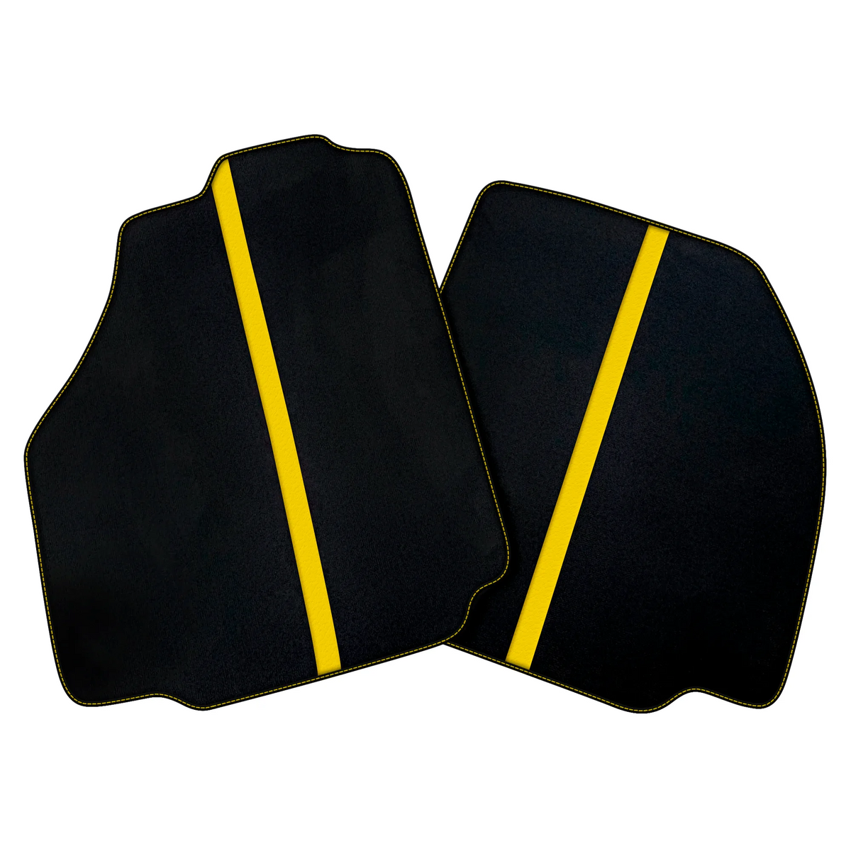 Black Car Floor Mats with Leather Line for Ferrari F8 Spider (2019-2023) - Various Colors