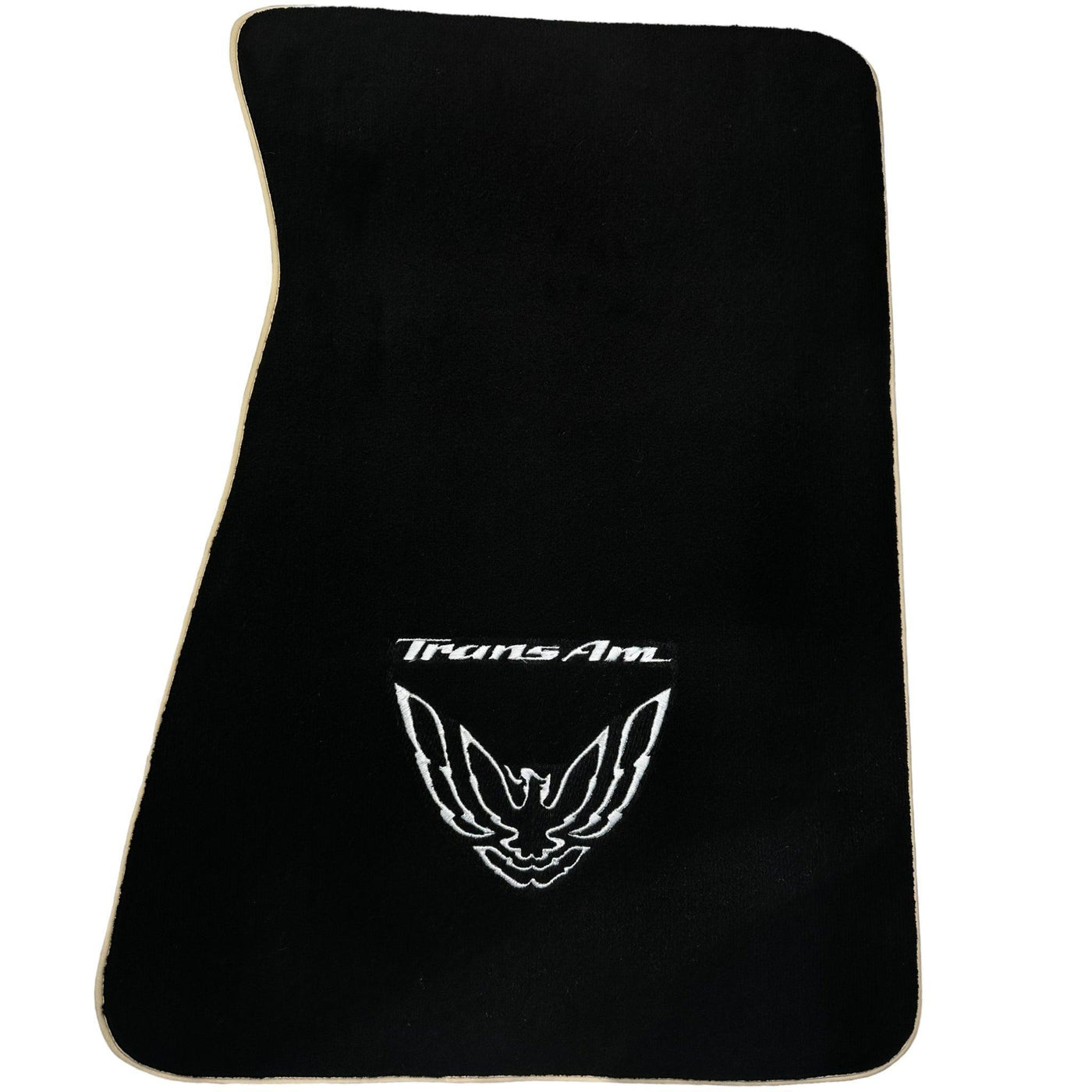 Black Floor Mats Beige Trim for Pontiac FireBird (1970-1981) Trans Am - AutoWin