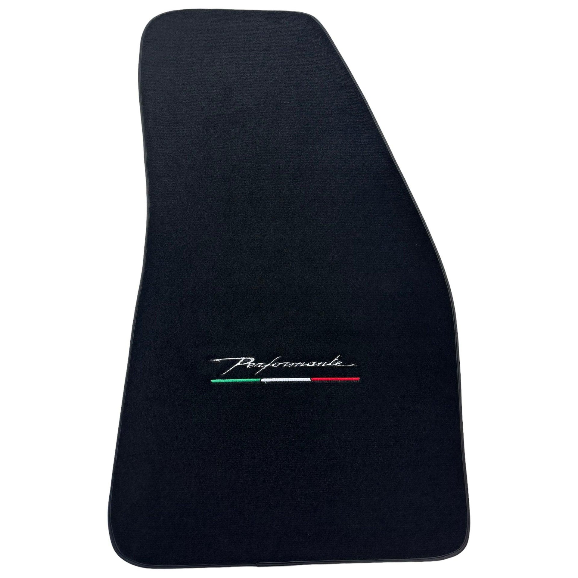 Black Floor Mats for Alfa Romeo Spider (1966-1993) Perfomante - AutoWin