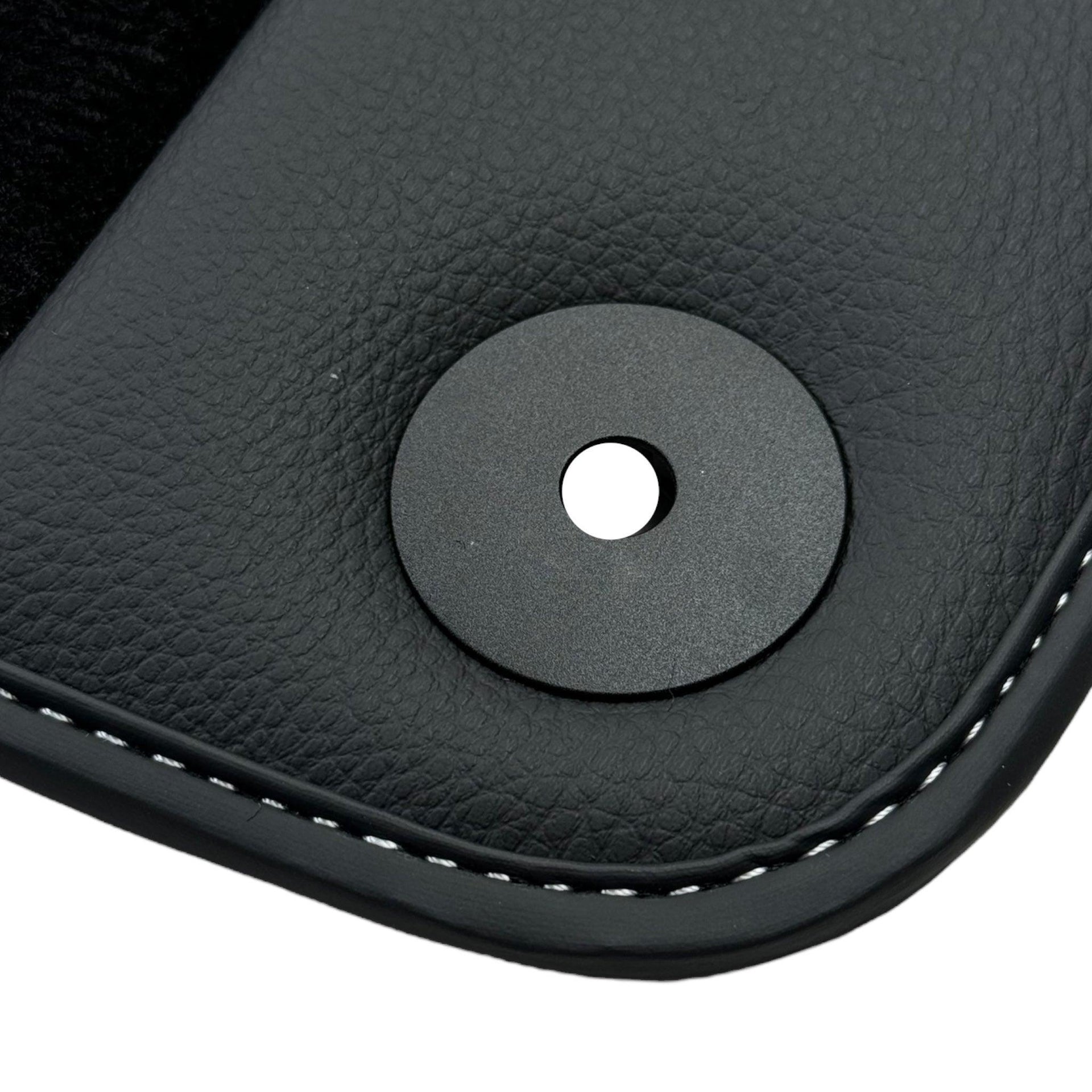 Black Floor Mats for Aston Martin DB11 (2016–2023) with Leather - AutoWin