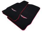 Black Floor Mats For Aston Martin DB9 (2004-2016) Red Trim - AutoWin