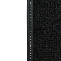 Black Floor Mats for Audi TT MK2 Convertible (2006-2014) with Leather - AutoWin