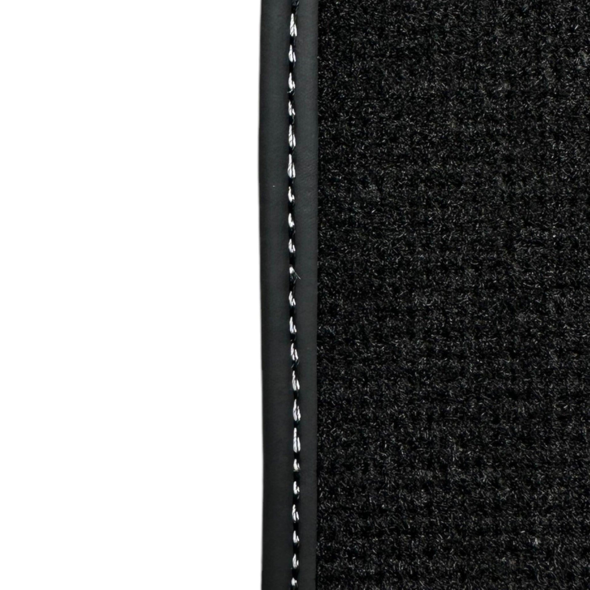 Black Floor Mats for Audi TT MK3 Coupe (2014-2019) with Leather - AutoWin