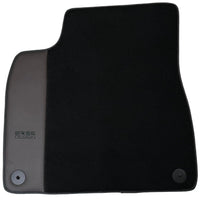 Black Floor Mats for Bentley Bentayga (2015-2023) with Dark Brown Leather | ER56 Design - AutoWin