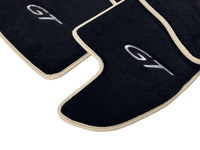 Black Floor Mats For Bentley Continental GT (2011–2018) With Beige Trim - AutoWin