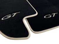 Black Floor Mats For Bentley Continental GT (2011–2018) With Beige Trim - AutoWin