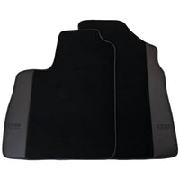 Black Floor Mats for Bentley Continental GT (2011–2018) with Dark Brown Leather | ER56 Design - AutoWin