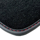 Black Floor Mats for Bentley Continental GT (2011–2018) with Red Leather | ER56 Design - AutoWin