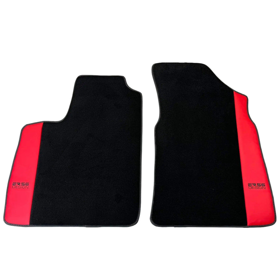 Black Floor Mats for Bentley Continental GT (2011–2018) with Red Leather | ER56 Design - AutoWin