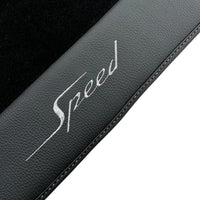 Black Floor Mats For Bentley Continental GT (2018–2023) Speed with Leather - AutoWin