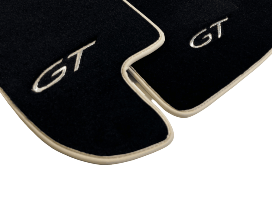 Black Floor Mats For Bentley Continental GTC (2006–2011) With Beige Trim - AutoWin