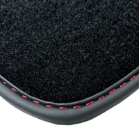 Black Floor Mats for Bentley Continental GTC (2006–2011) with Red Leather | ER56 Design - AutoWin